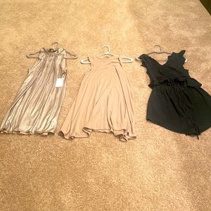 Lot of 3 NWT summer outfits dresses, jumpers what have you